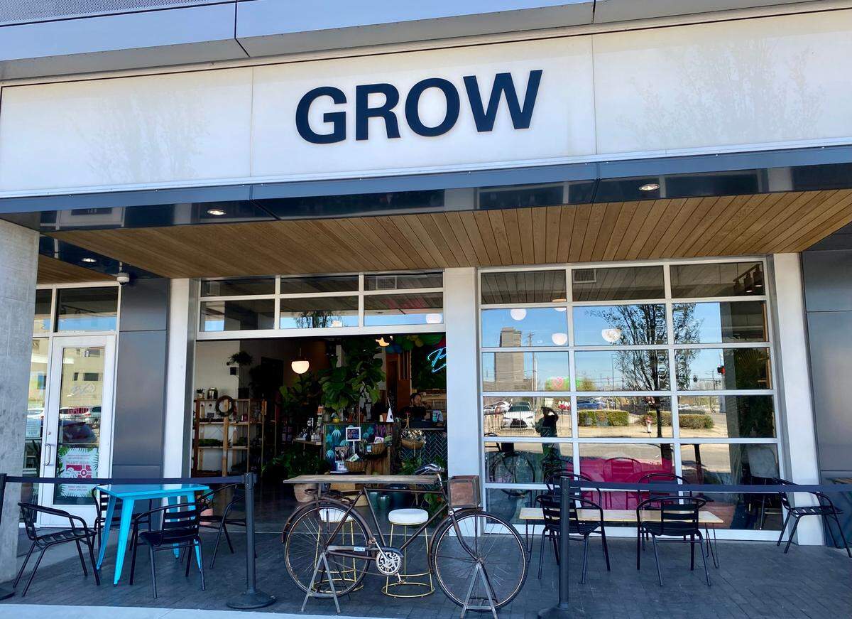Grow opened nearly a year ago at 320 S. Market, on the ground floor of Fidelity Bank’s RISE Car Park.