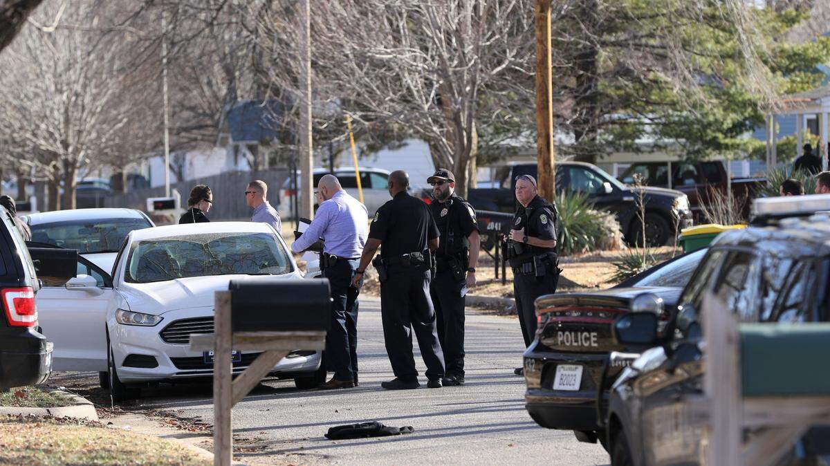 Wichita Police are on scene of a shooting in the 2000 block of south Grove after a man was shot in the front yard of a house Tuesday afternoon.