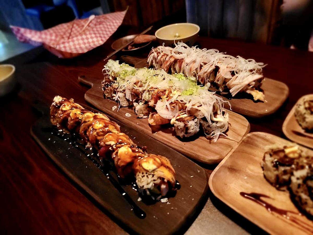 Some of the sushi rolls being served at Miya Izakaya in Wichita.