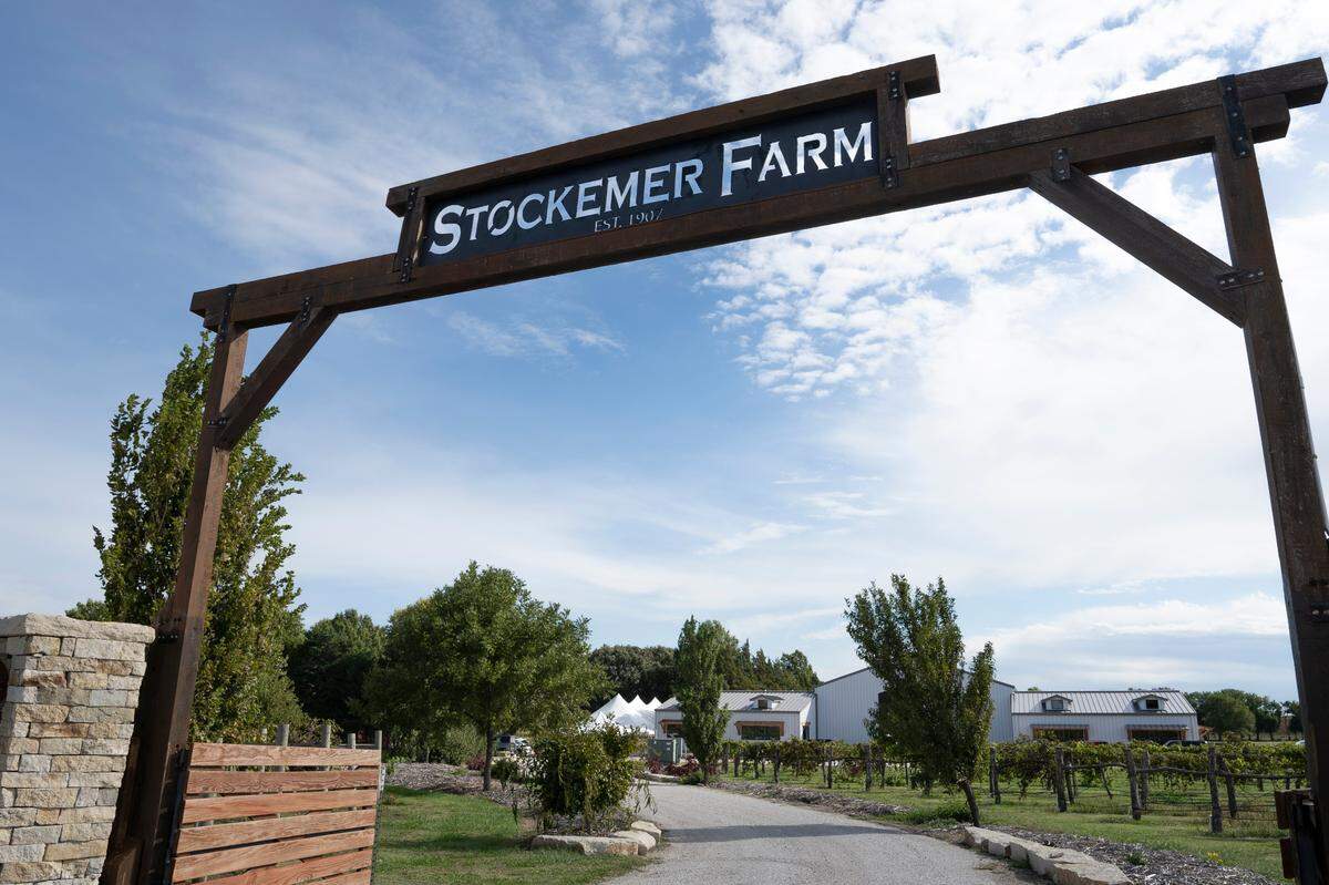 Prairie Hill Vineyard at Stockemer Farm is in Colwich, about 20 miles northwest of Wichita.