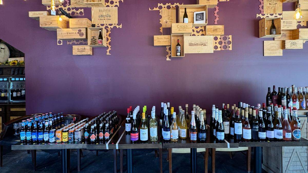 Leftover wine and beer are part of the Alzavino sale.