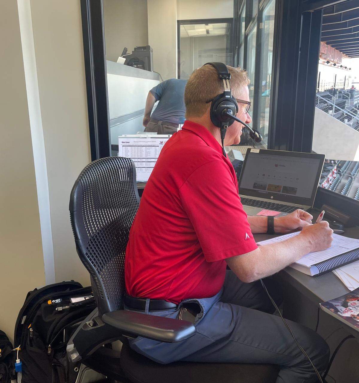 Tim Grubbs has been a veteran broadcaster and also handles the Wind Surge media relations.