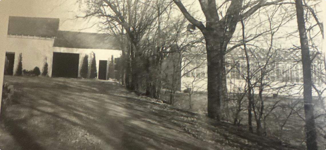 The original 1925-era shop, possibly once a dairy barn, at Hillside Nursery. Today, it’s known as the sales room.