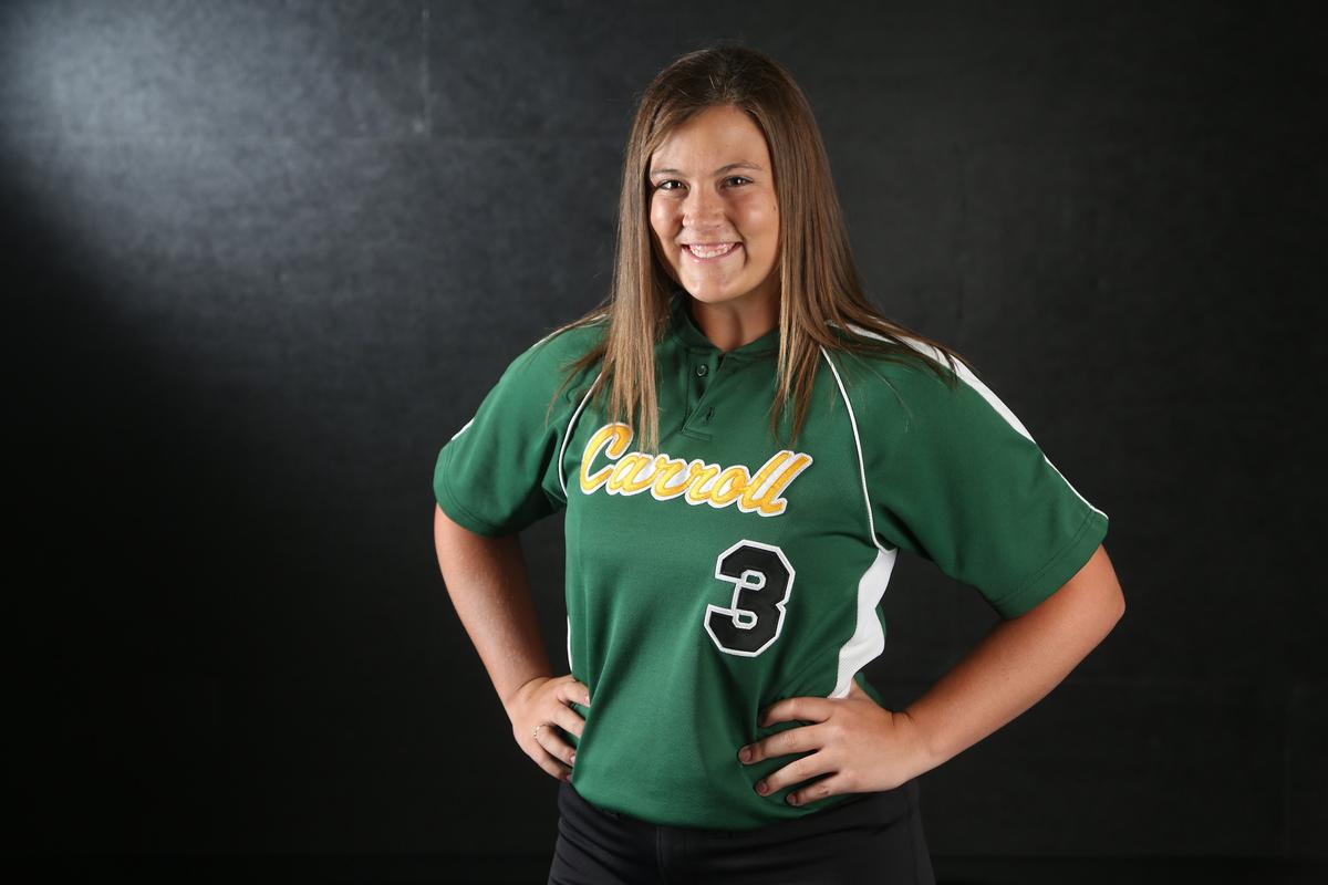 Kaylin Watkins, pitcher / 1st base, Bishop Carroll. (June 5, 2018)