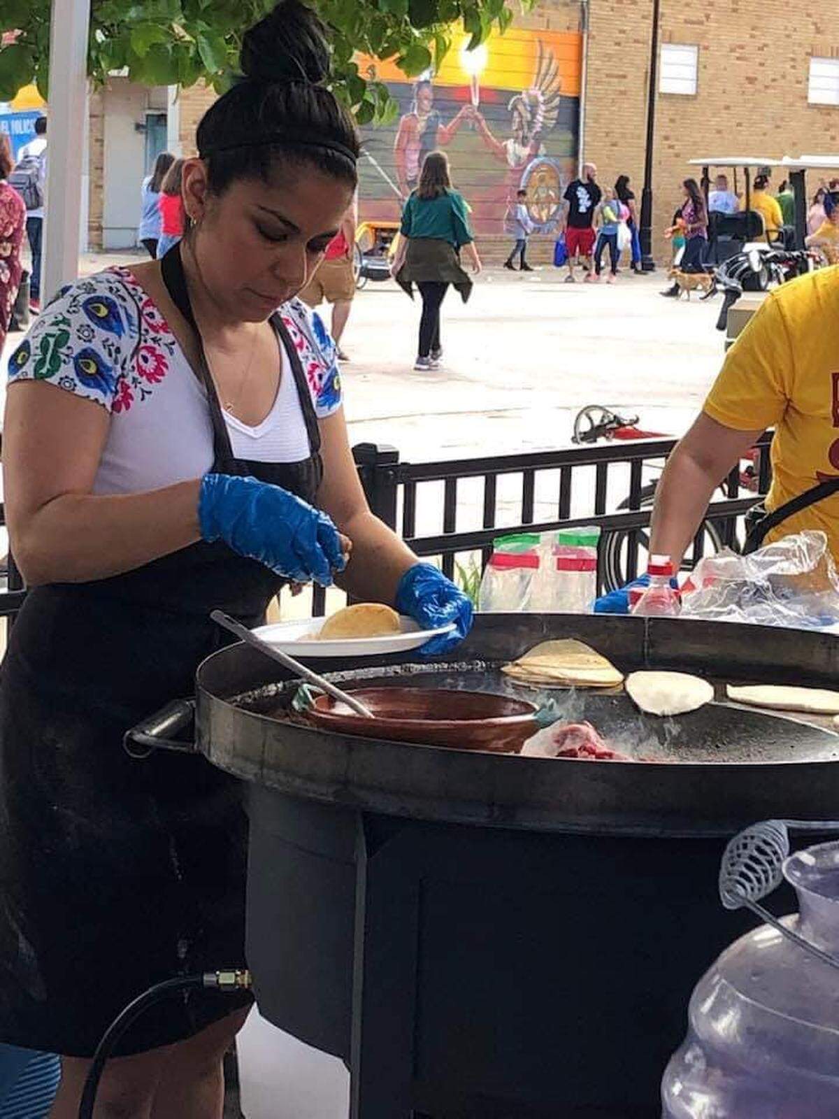 Tacos El Tlahco operates at the weekend market at NoMar Plaza, but its owners hope to have a stationary restaurant soon.