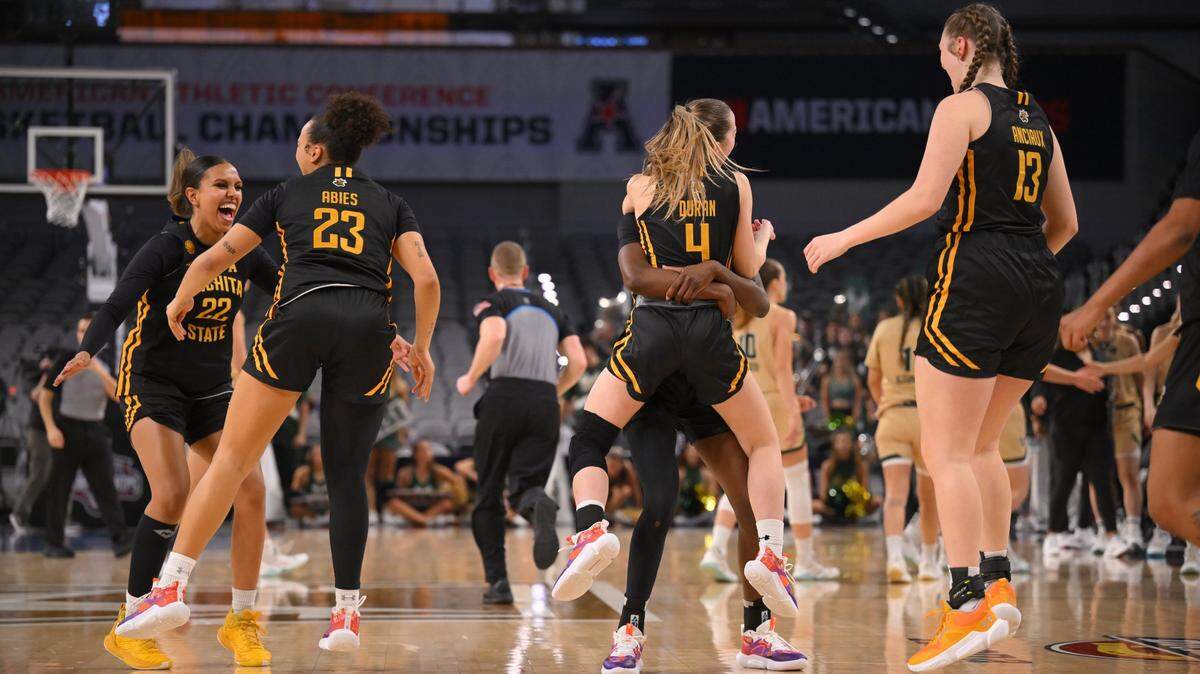 The Wichita State women’s basketball team became the first team to beat the No. 1 seed in the American Athletic Conference tournament with its stunning victory over South Florida on Tuesday.