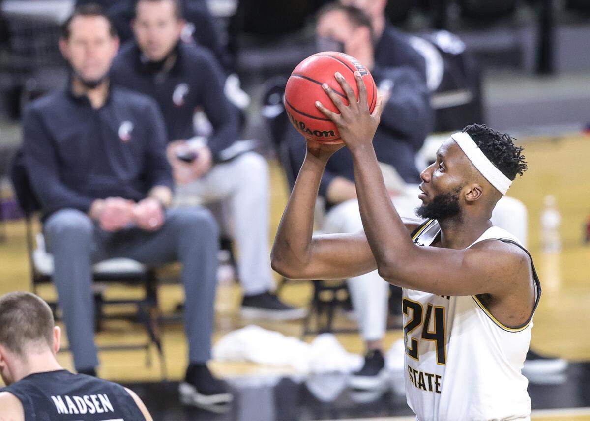 Wichita State junior Morris Udeze has improved his free throw shooting significantly in his junior season. He was a career 46% free throw shooter, but is now shooting 82% from the line this season.