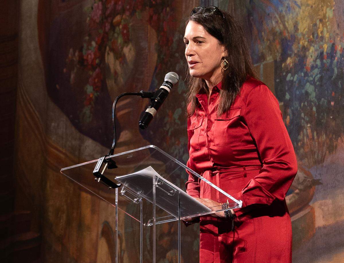 Stacee Olden, executive director of the Orpheum Theatre, shared details of the theater’s planned 2025 restoration.