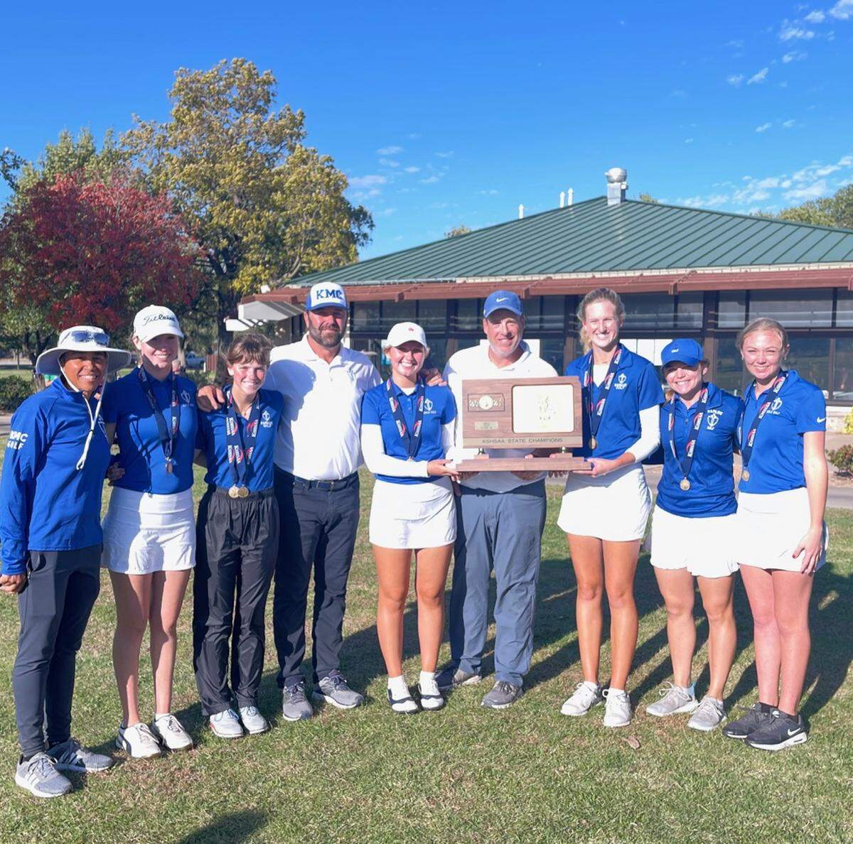 The Kapaun Mount Carmel girls golf teams will go down as one of the best in Kansas history after winning the Class 5A team title on Tuesday.