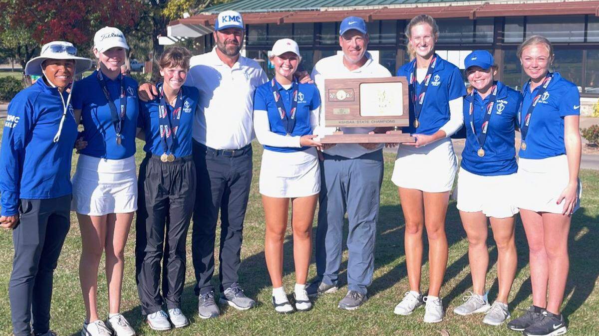 The Kapaun Mount Carmel girls golf teams will go down as one of the best in Kansas history after winning the Class 5A team title on Tuesday.