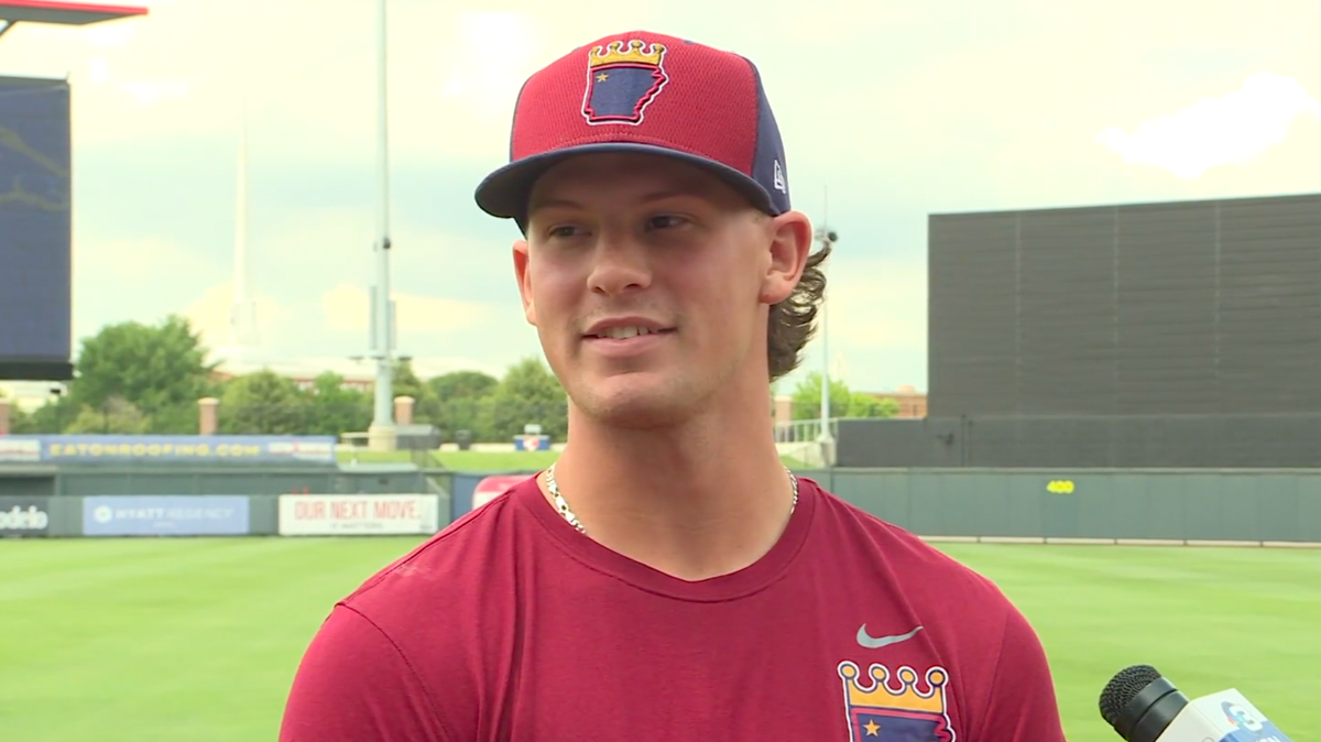 Bobby Witt, Jr., the top prospect for the Kansas City Royals, has continued his hot hitting in Wichita this week against the Wind Surge at Riverfront Stadium.