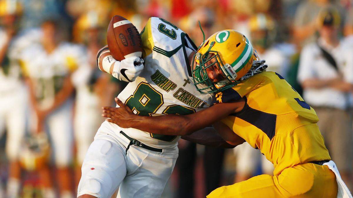 Bishop Carroll football tight end Clay Cundiff could have a big game against Wichita Northwest on Friday night.