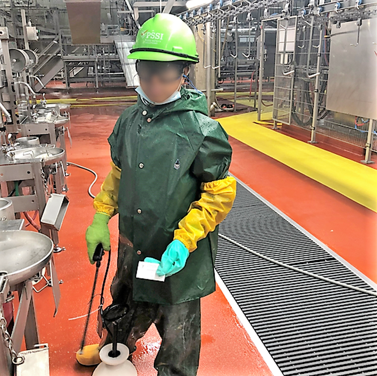 A child laborer found working the overnight cleaning shift in a meat packing plant in Nebraska last year.