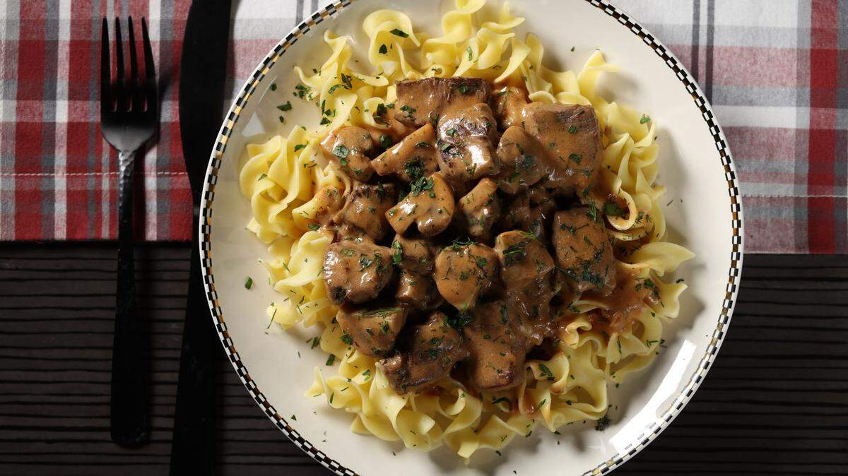 Make Beef Stroganoff in the slow cooker to safe time.