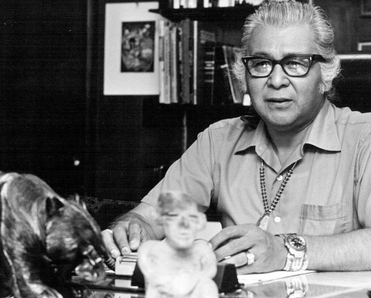 Blackbear Bosin was known to scatter papers with drawings, phone numbers and messages all over his office. “I could not throw away a sheet of paper because he just drew on everything,” said his niece, Susan Seal, who worked for him.