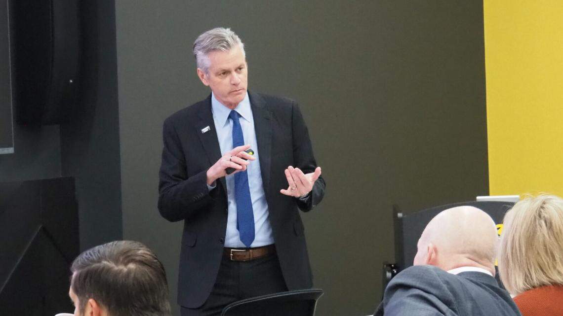 Wichita State University president prepares campus for budget cuts, staff reductions