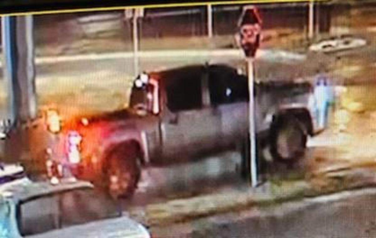 Wichita police say this pickup is a vehicle of interest in the theft of the Jackie Robinson statue from McAdams Park.