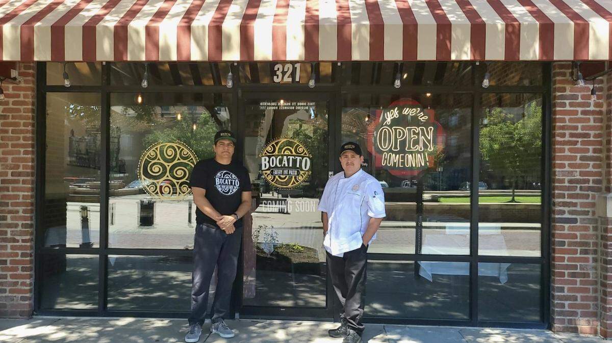 Bocatto: Pasta and Eatery owners Jimmy Bolanos, left, and Arnulfo Garcia will open the Old Town Square Italian restaurant this week.