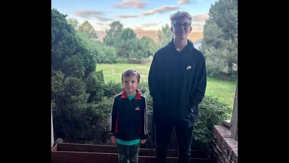 Ronan Barton, 7, and his brother, Jesse Kinney, 13, and their mother, Lydia Barton, died in a Jan. 4 wreck on I-135 in McPherson County when a driver went the wrong way on the highway. The boys are pictured here.
