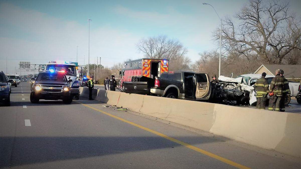 Two are dead after a crash on Kellogg near the Edwards-Meridian exit Tuesday morning. The crash closed the freeway westbound and slowed traffic eastbound.