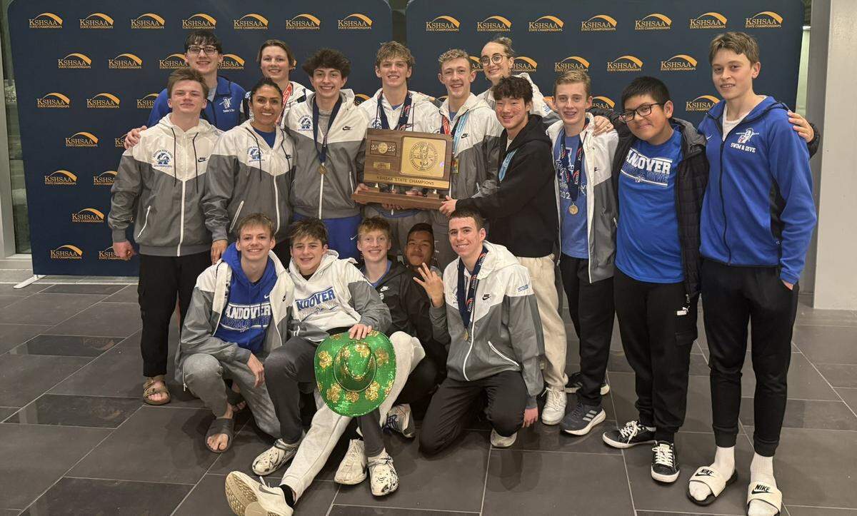 The Andover boys swimming and diving team won its third straight team state championship.