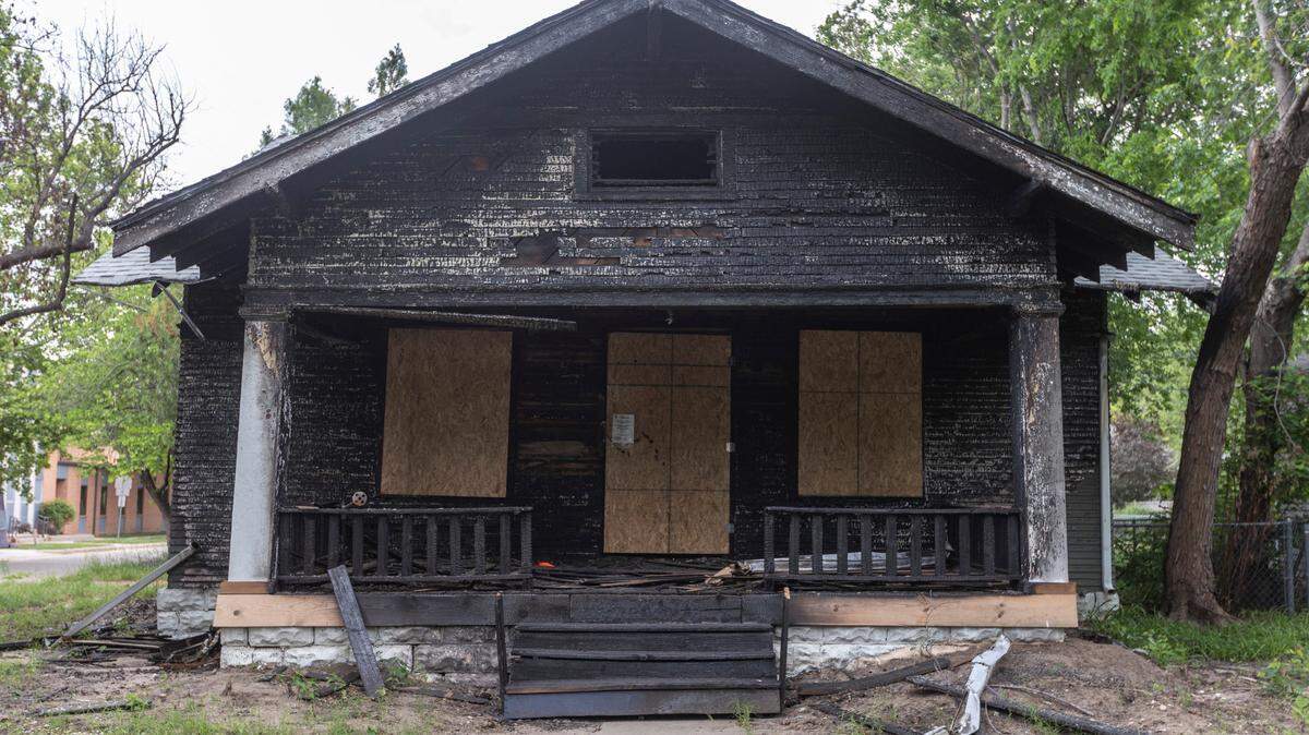 The Riverside home where Jedd Beaudoin, his wife Katie Lilley-Beaudoin and their three children lived, was destroyed in a fire in the early morning hours of April 22.
