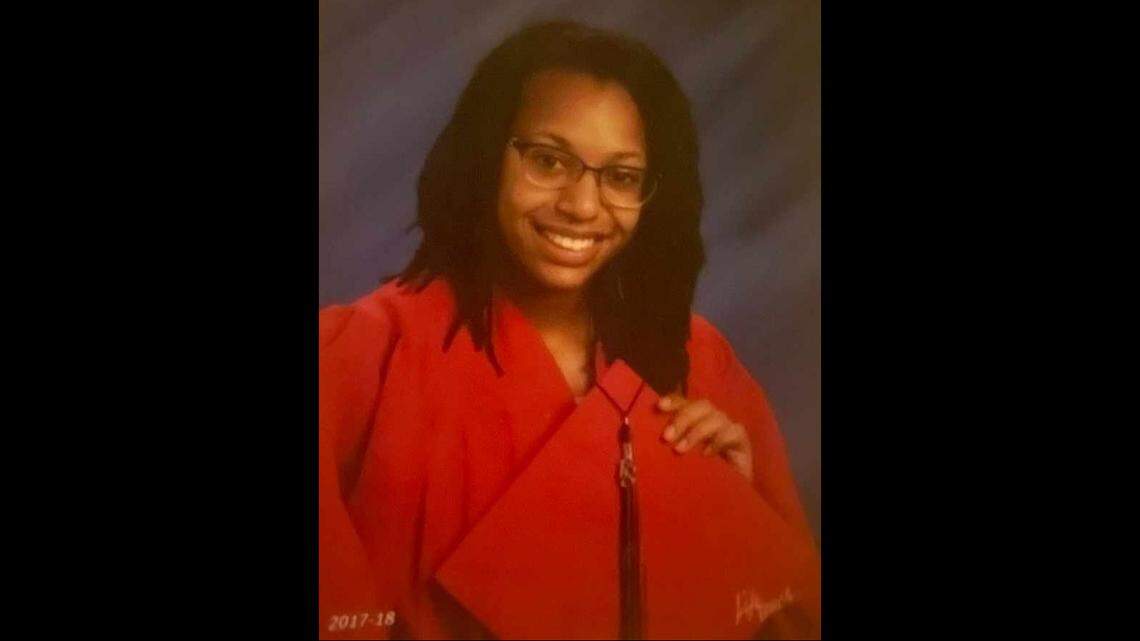 Deniq Ingram’s graduation photo in 2018 from Wichita Heights High School.