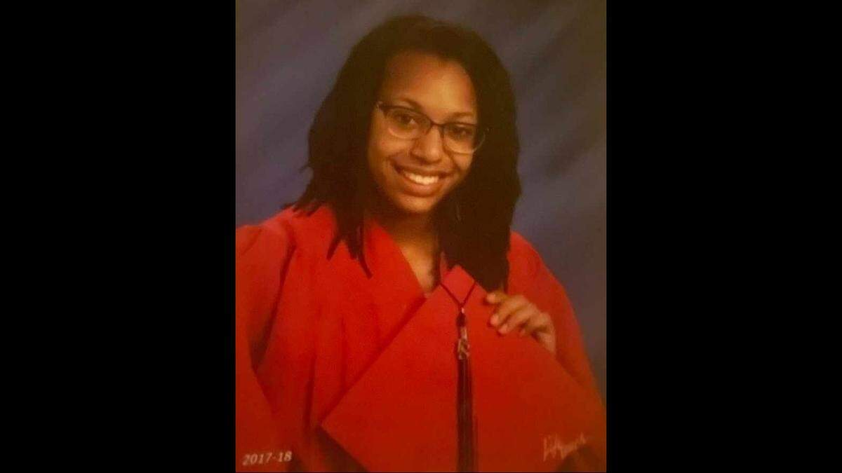 Deniq Ingram’s graduation photo in 2018 from Wichita Heights High School.