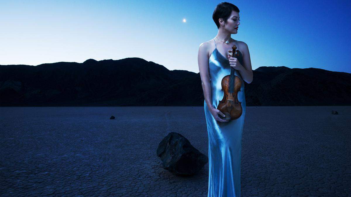 Violinist Anne Akiko Meyers will perform “Blue Electra” on Feb. 11 with the Wichita Symphony Orchestra.