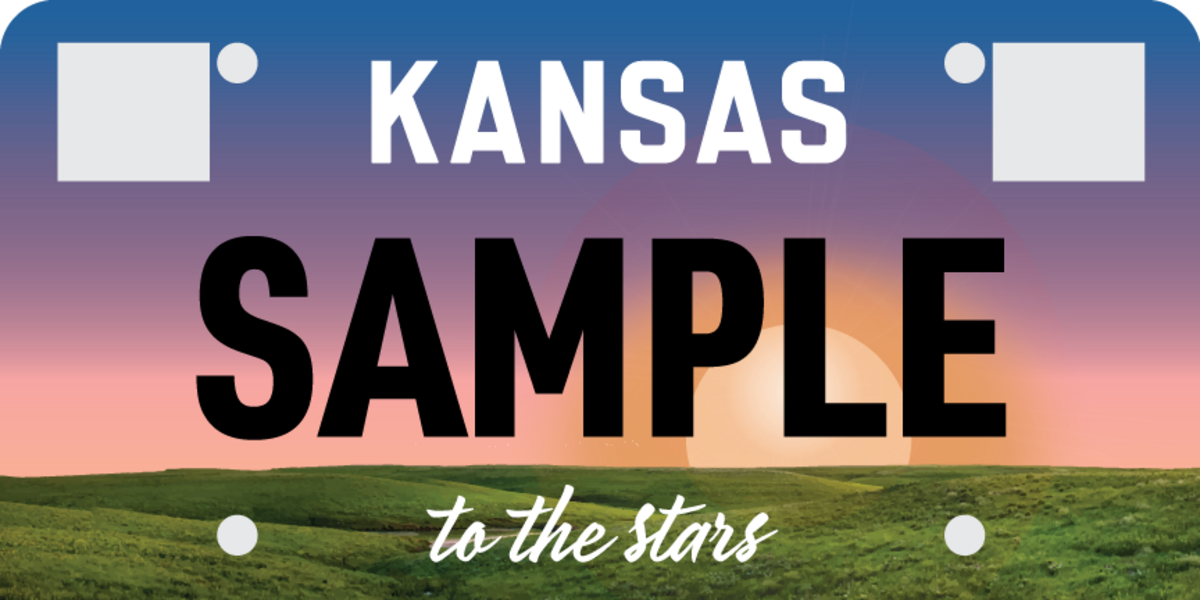The iconic Flint Hills emerged as the winner from a pool of five to be the design on the Kansas personalized license plate. The new plate will be available to purchase in 2025.