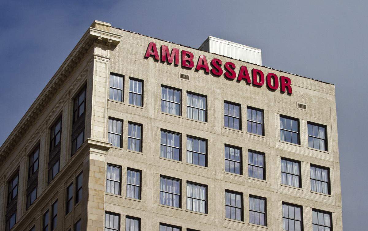 The Ambassador Hotel Wichita is seen in this file photo.