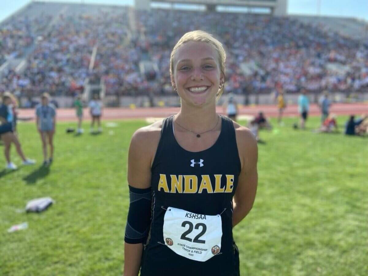 Andale junior McKenzie Fairchild was a three-time state champion, winning the shot put, discus and javelin in Class 4A.