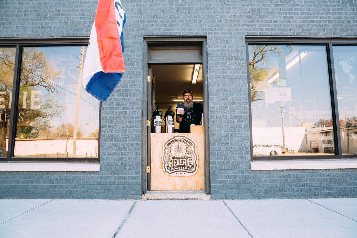 Andrew Gough, owner of Reverie Coffee Roasters, said that he’s going to keep his dining room closed for at least three or four more weeks and will continue offering coffee products to-go.