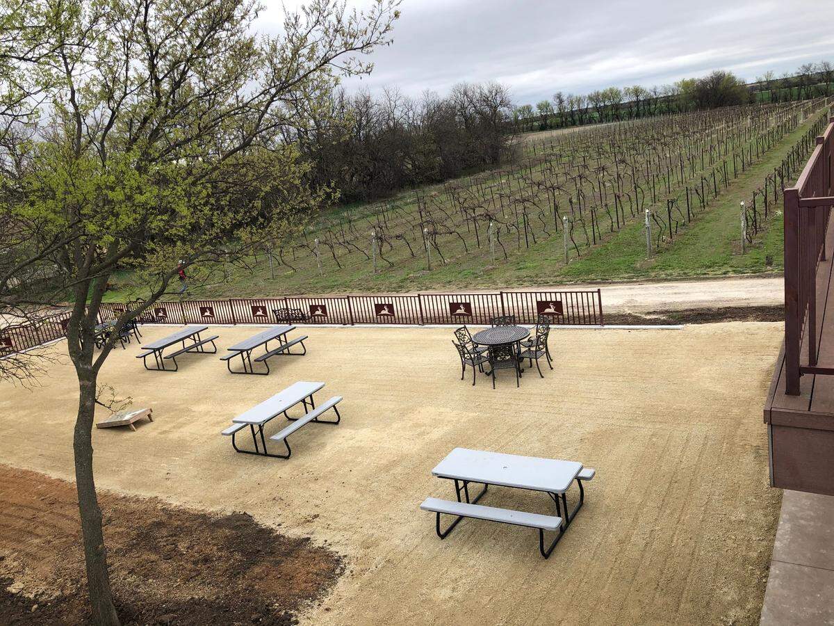 Grace Hill Winery in Whitewater is about to debut a new vineyard-side patio complete with an outdoor bar and food service.