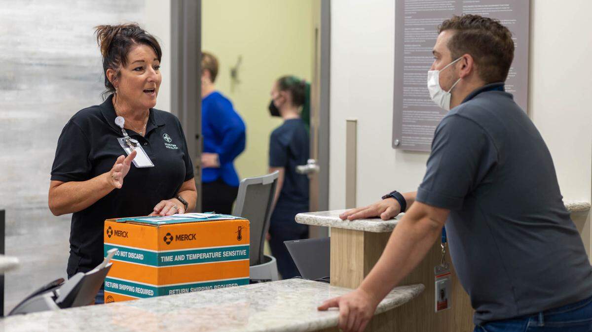 Hunter Health workers prepare to reopen the Brookside Clinic in the Planeview neighborhood. The clinic has been closed for remodeling since January. Now that it’s reopening, there will be new services for residents, including much-needed dental care.