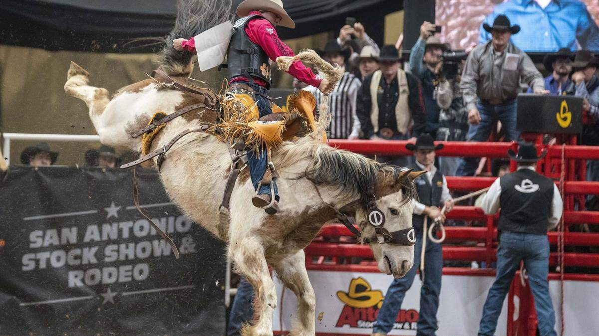 Saddle bronc riding will be one of several events at this weekend’s PRCA Championship Rodeo at Hartman Arena.