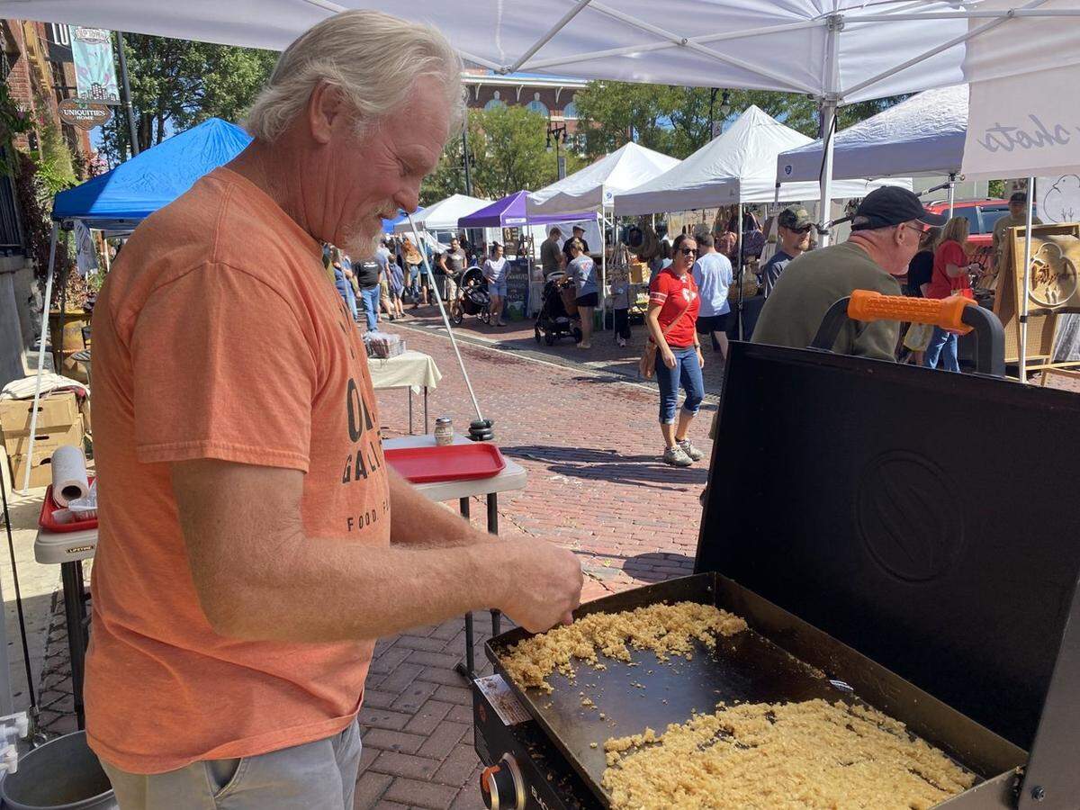 Visitors to Orie’s Garlic Fest can get free shots of garlic and can choose from raw, sauteed or smoked.