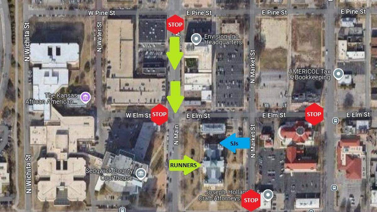 Several streets surrounding the Sedgwick County Election Office will be closed from 7 to 9 p.m. on Election Night. 