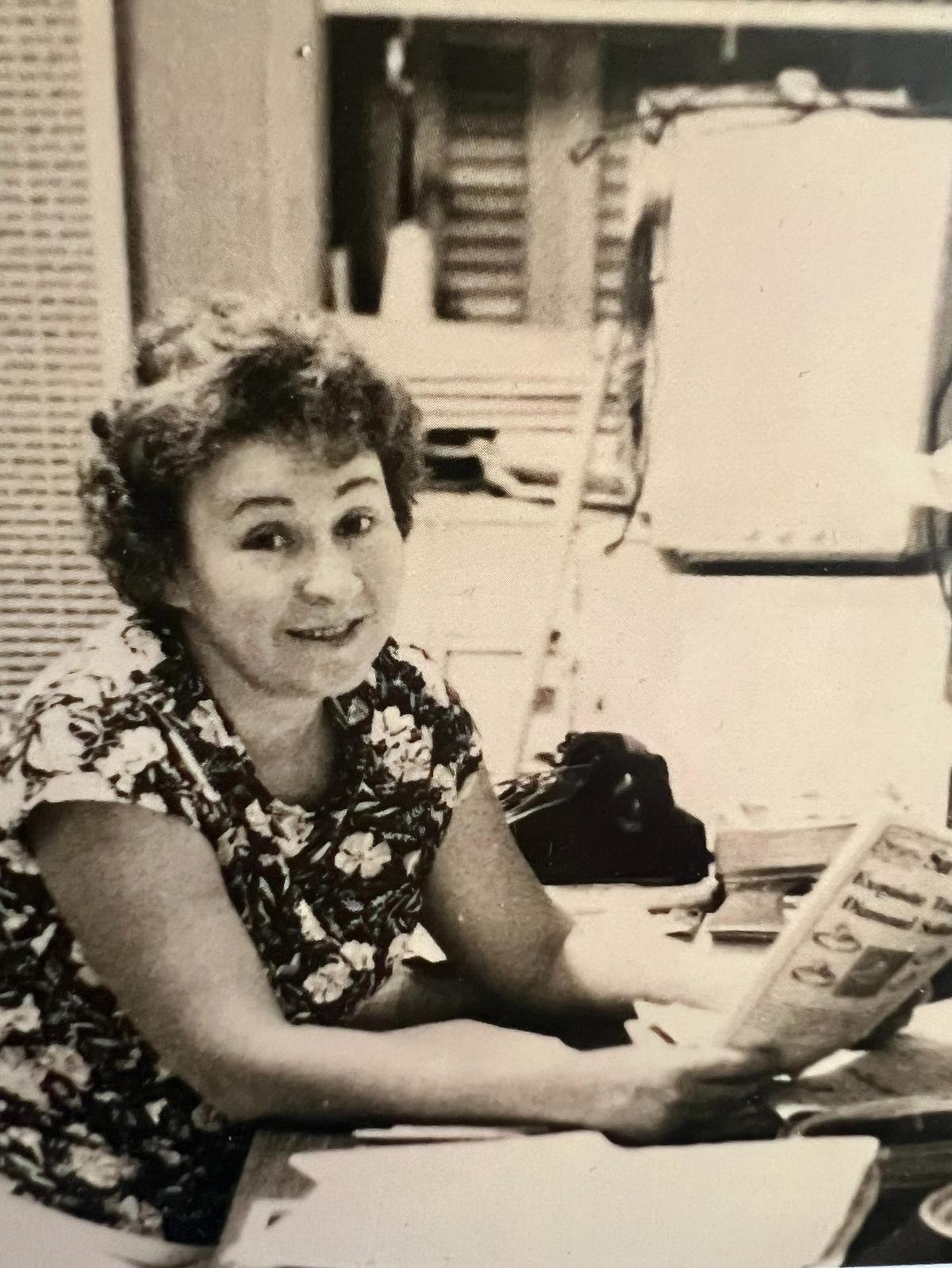 Mary Bartlett Gourlay at work at her family’s Bartlett Arboretum in Belle Plaine.