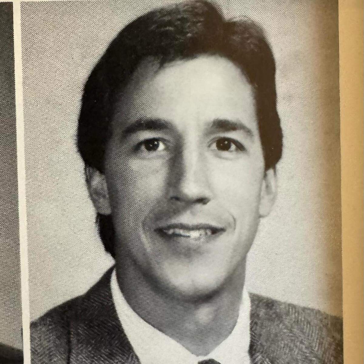 A young Mitch Fiegel when he first arrived at Collegiate in 1989.