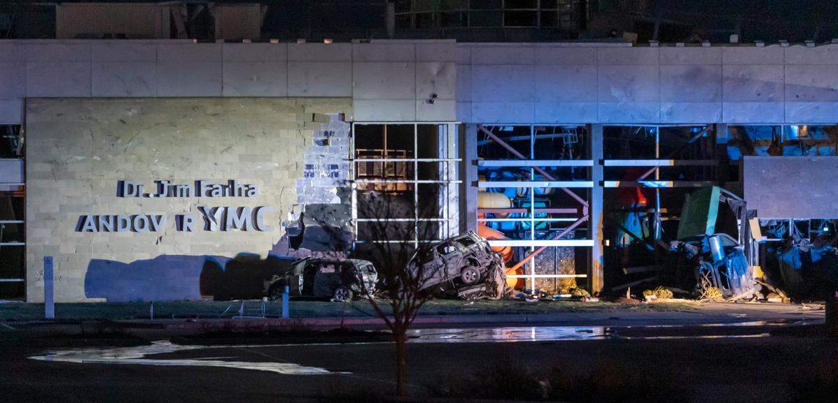 The Andover YMCA was heavily damaged on Friday night after a tornado ripped through the area.