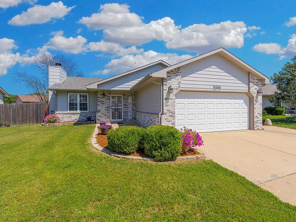 This home at 5346 S. Stoneborough Court in Wichita is listed at $245,000.