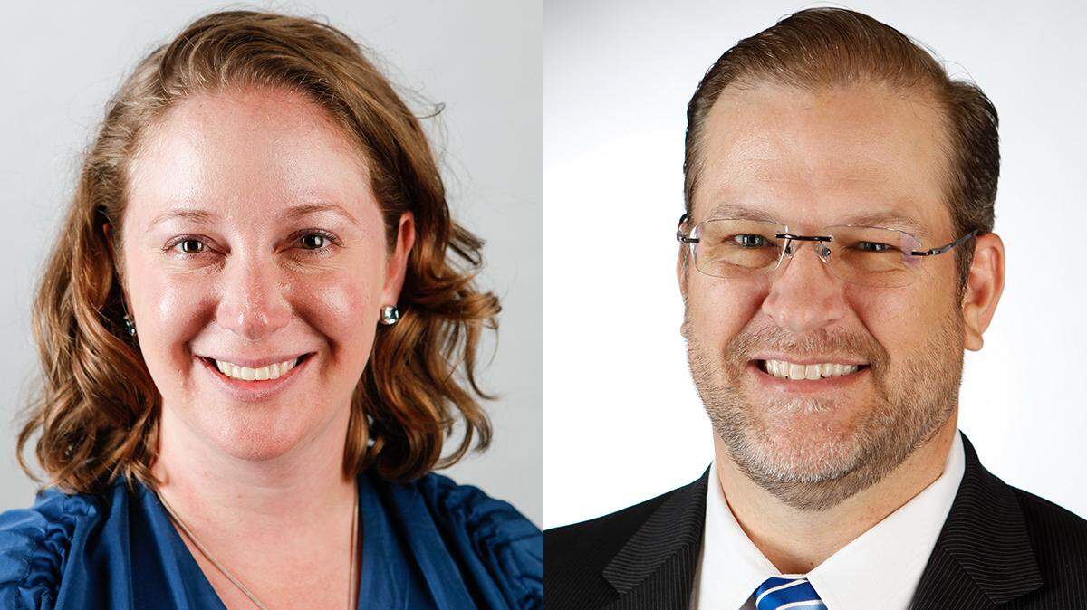  D-U.S. House 4th candidates Laura Lombard and James Thompson.