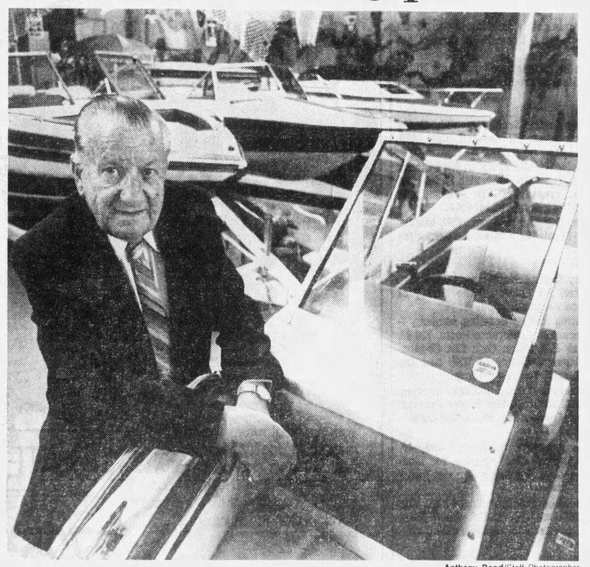 Steve Smith’s father, Dick Smith, originally built the Flying Moose building on West Kellogg to house his Dix Marine, which operated there from 1971 until 1997. Dick Smith died in 1990.