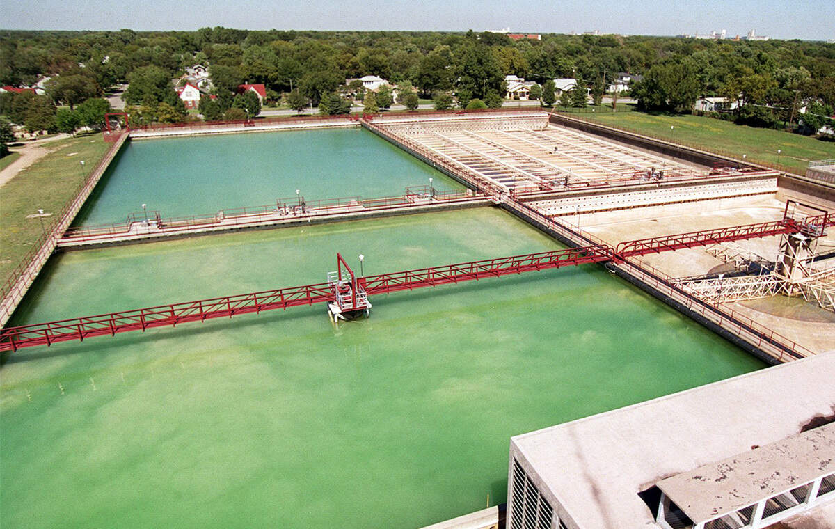 The Wichita Water Treatment Plant near Sim Park.