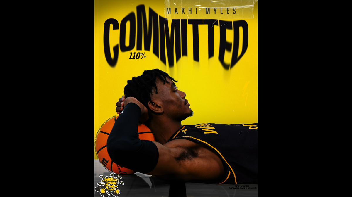 Makhi Myles, a 6-foot-6 high school senior, verbally committed to Isaac Brown’s 2023 recruiting class for Wichita State basketball on Monday.