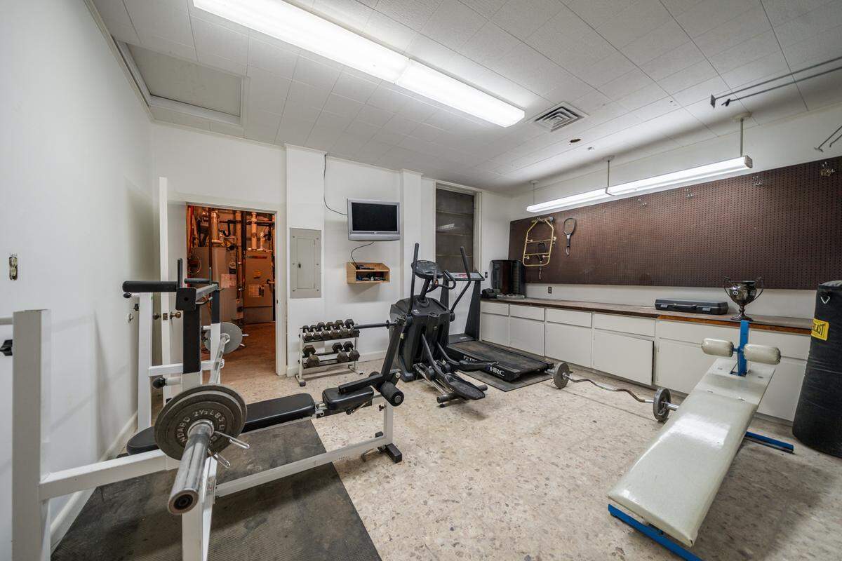 The home features a Cold War-era bomb shelter.