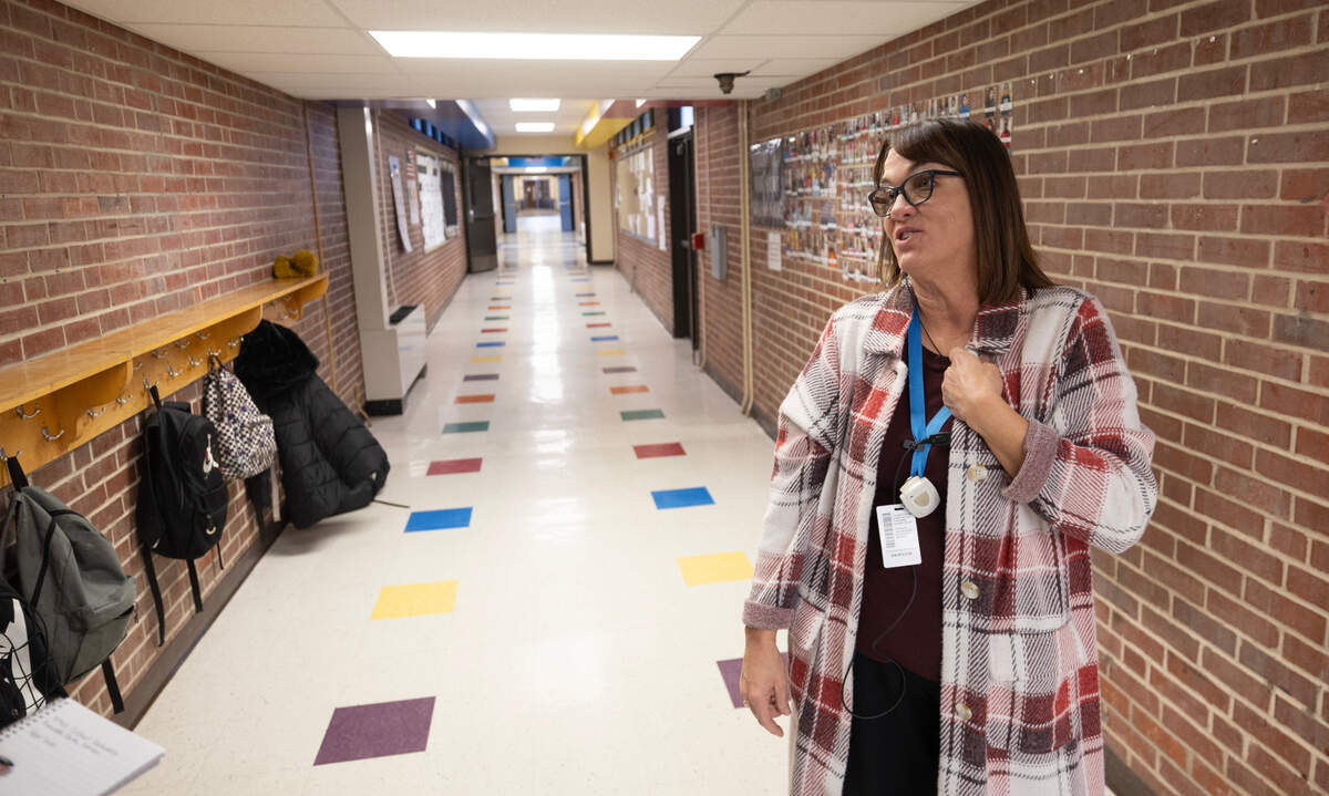 Caldwell Elementary School Principal Patricia Daman gives a tour of her east-side school.