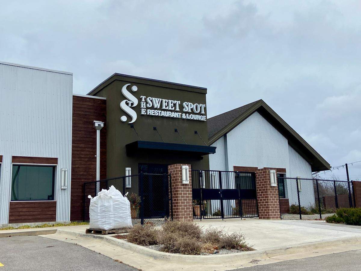 Signs are up for the new location of The Sweet Spot. The restaurant is moving there from West Central and will reopen at its new address on Jan. 9.