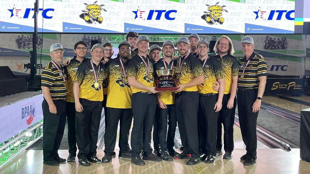 The Wichita State men’s bowling team won its 13th national championship at the 2023 USBC Intercollegiate Team Championships in Las Vegas on Saturday night.